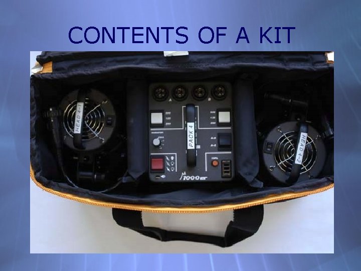 CONTENTS OF A KIT 