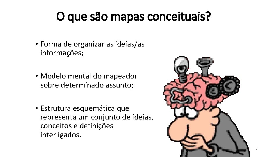 O que são mapas conceituais? • Forma de organizar as ideias/as informações; • Modelo