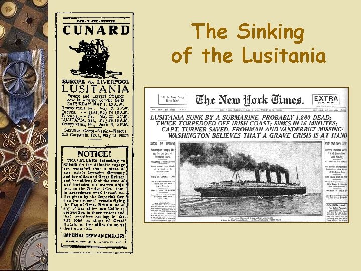 The Sinking of the Lusitania 