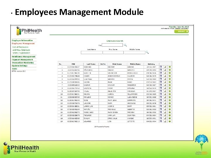  • Employees Management Module 