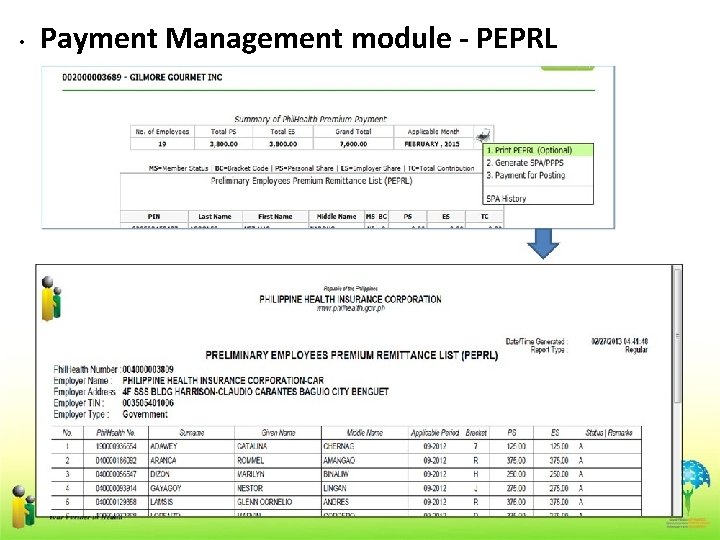  • Payment Management module - PEPRL 