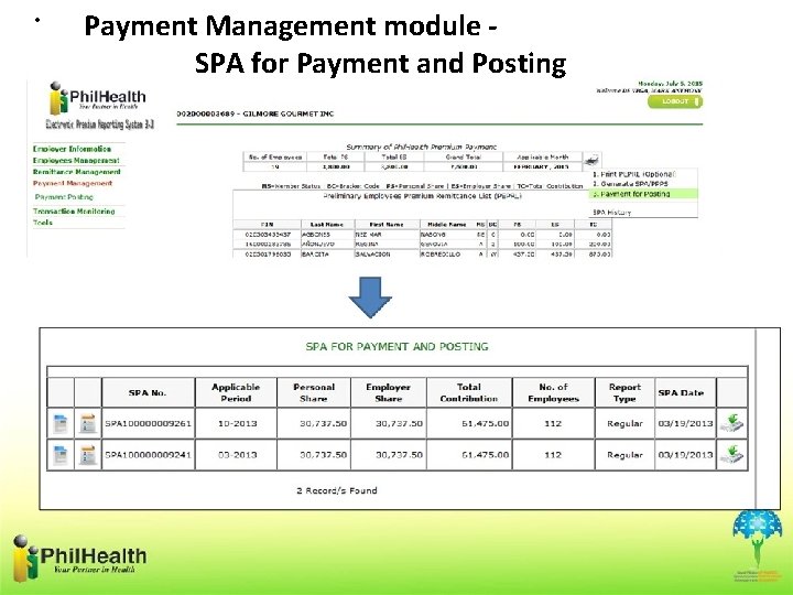  • Payment Management module SPA for Payment and Posting 