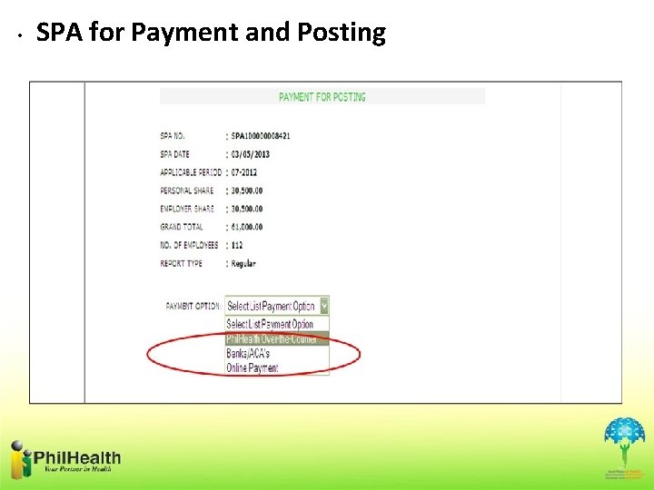  • SPA for Payment and Posting 