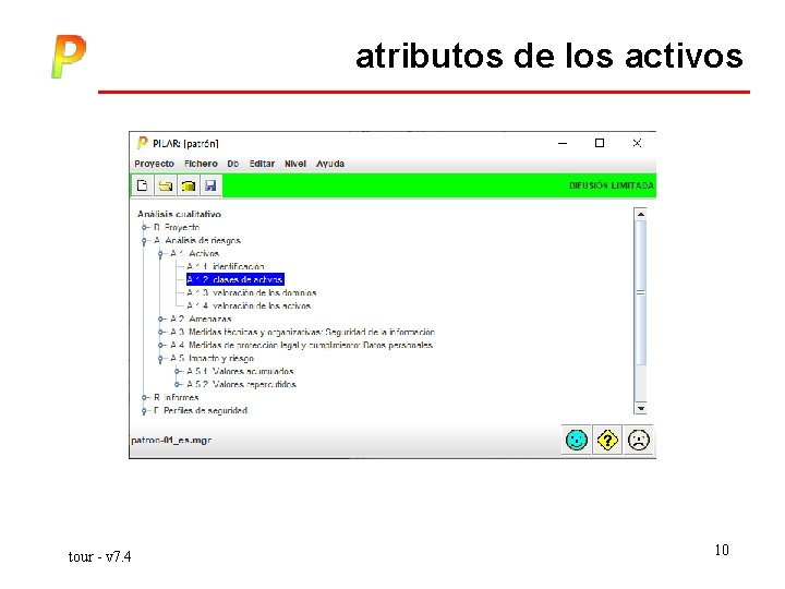 atributos de los activos tour - v 7. 4 10 