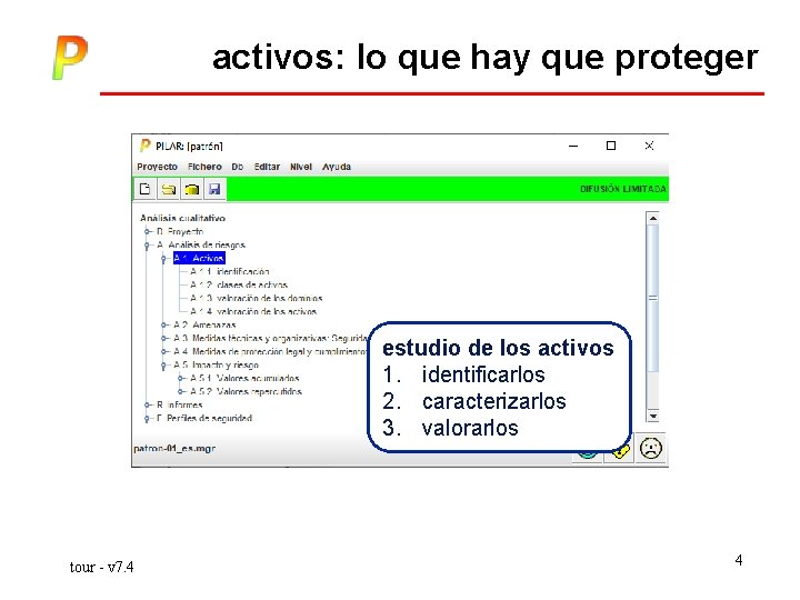 activos: lo que hay que proteger estudio de los activos 1. identificarlos 2. caracterizarlos