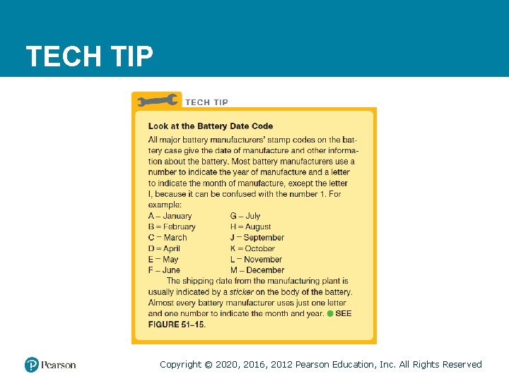 TECH TIP Copyright © 2020, 2016, 2012 Pearson Education, Inc. All Rights Reserved 