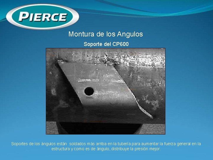 Montura de los Angulos Soporte del CP 600 Soportes de los ángulos están soldados