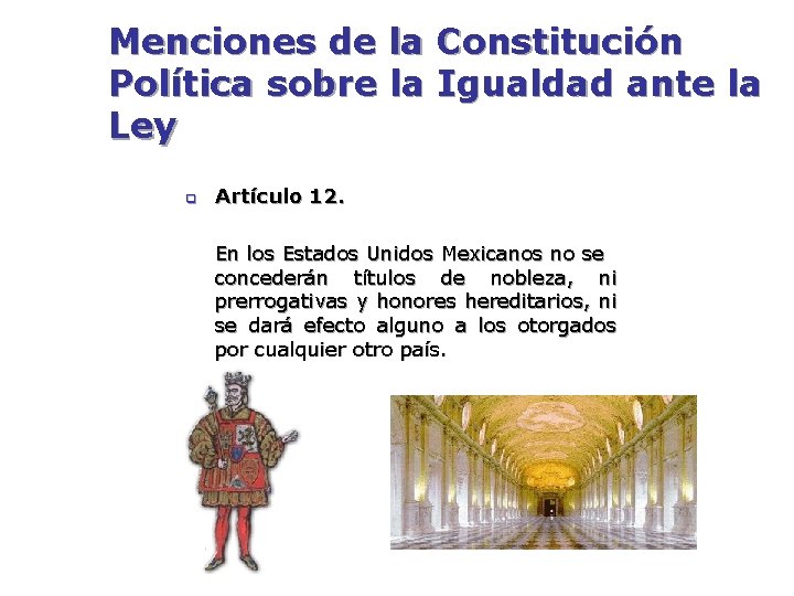 Menciones de la Constitución Política sobre la Igualdad ante la Ley q Artículo 12. Menciones de la Constitución Política sobre la Igualdad ante la Ley q Artículo 12.