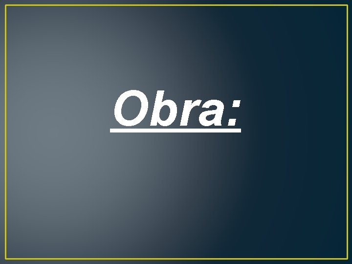 Obra: 