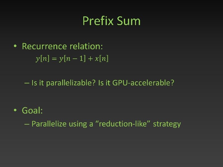 Prefix Sum • 