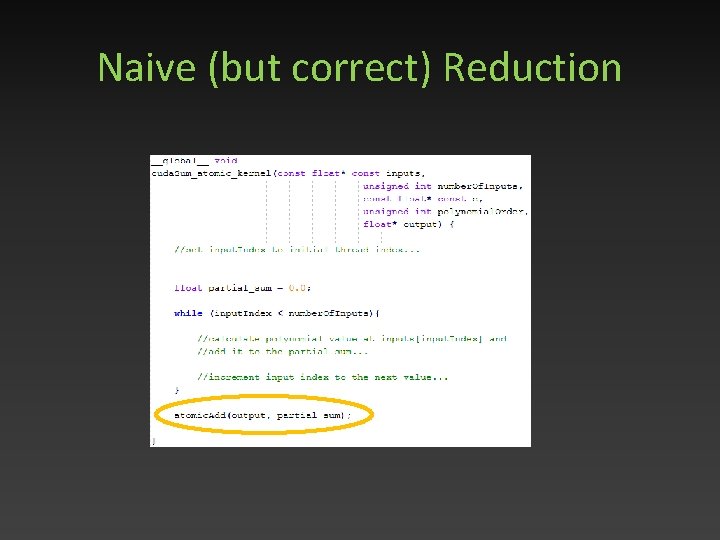 Naive (but correct) Reduction 