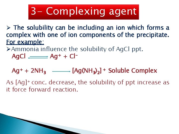 Preciptimetric titration Lecture 1 Definition It is a