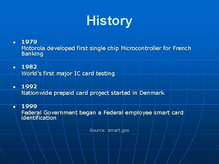 History n n 1979 Motorola developed first single chip Microcontroller for French Banking 1982