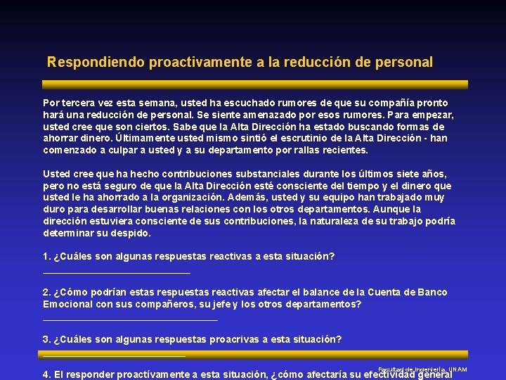 Respondiendo proactivamente a la reducción de personal Por tercera vez esta semana, usted ha