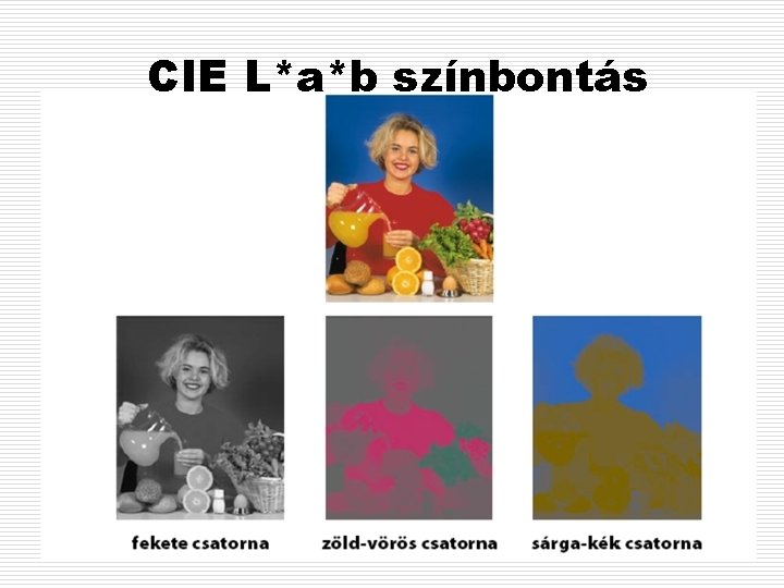 CIE L*a*b színbontás 