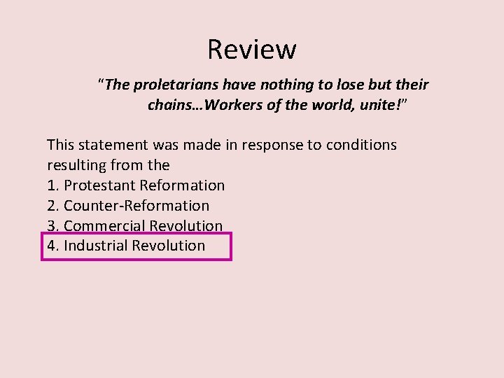 Review “The proletarians have nothing to lose but their chains…Workers of the world, unite!”