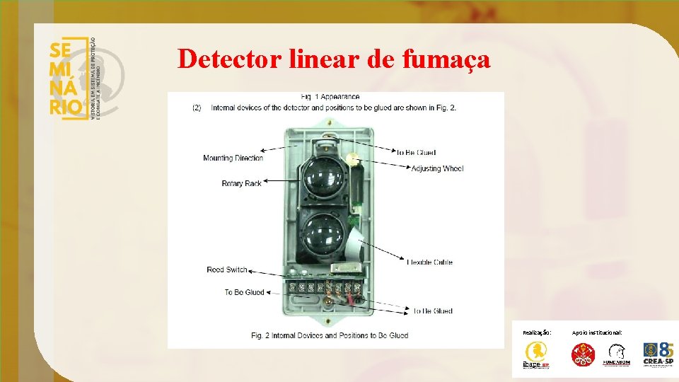 Detector linear de fumaça Realização: Apoio institucional: 