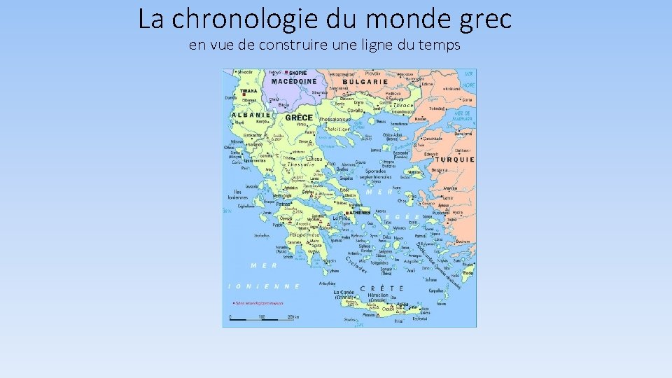 La chronologie du monde grec en vue de construire une ligne du temps 