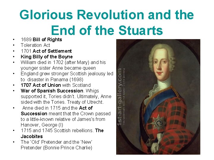  • • • Glorious Revolution and the End of the Stuarts 1689 Bill