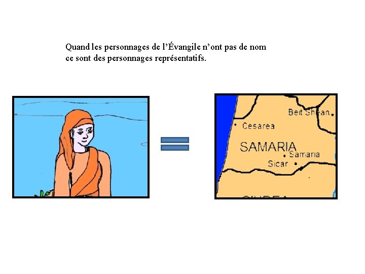 Quand les personnages de l’Évangile n’ont pas de nom ce sont des personnages représentatifs.