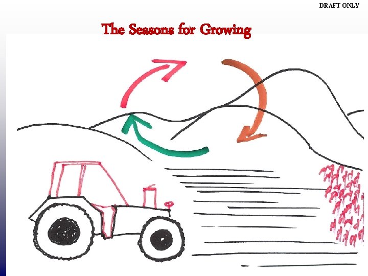DRAFT ONLY The Seasons for Growing 