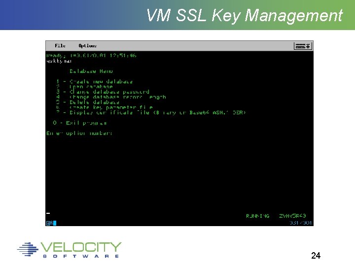 VM SSL Key Management 24 