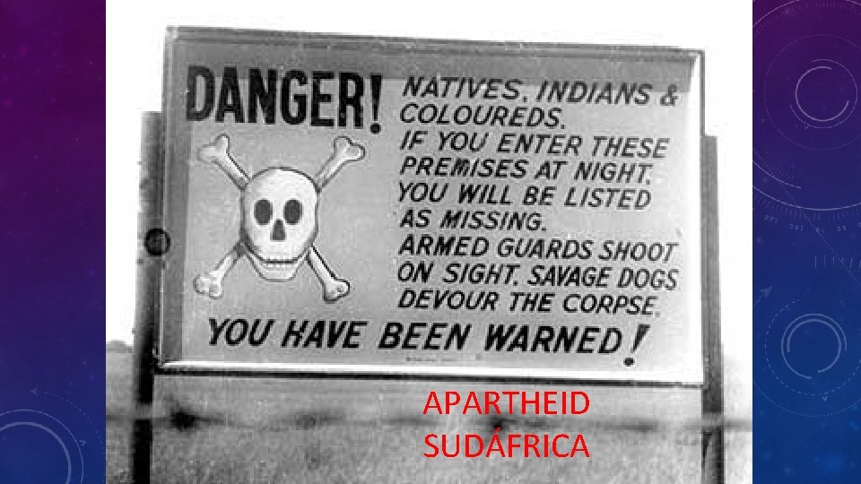 APARTHEID SUDÁFRICA 