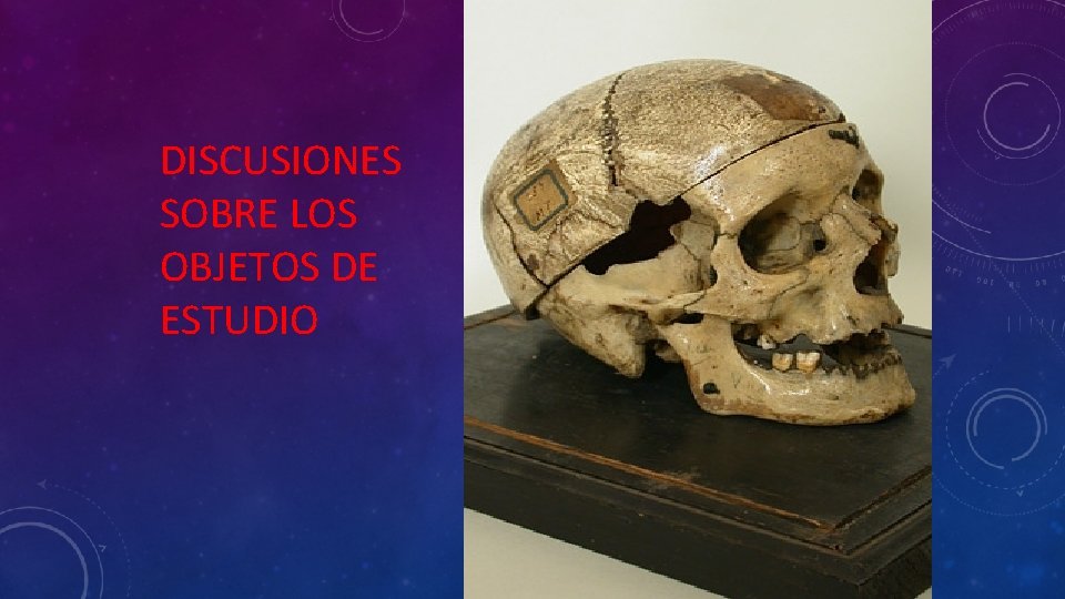 DISCUSIONES SOBRE LOS OBJETOS DE ESTUDIO 