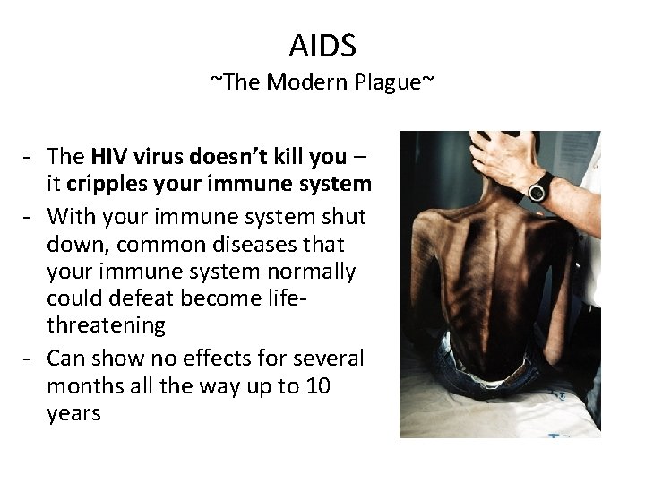 AIDS ~The Modern Plague~ - The HIV virus doesn’t kill you – it cripples AIDS ~The Modern Plague~ - The HIV virus doesn’t kill you – it cripples