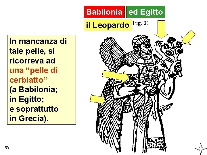 Babilonia ed Egitto il Leopardo In mancanza di tale pelle, si ricorreva ad una