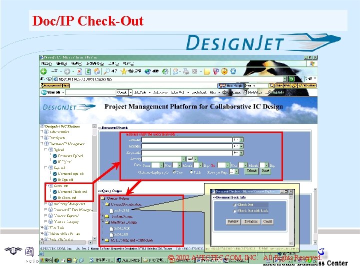 Doc/IP Check-Out © 2002 AVECTEC. COM, INC. All Rights Reserved. 