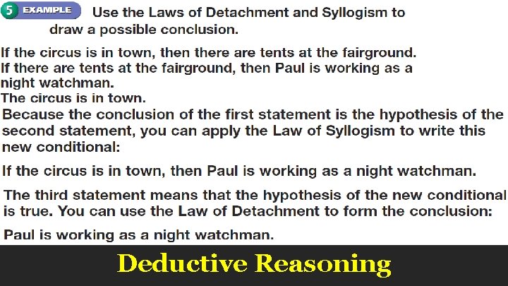 Deductive Reasoning 