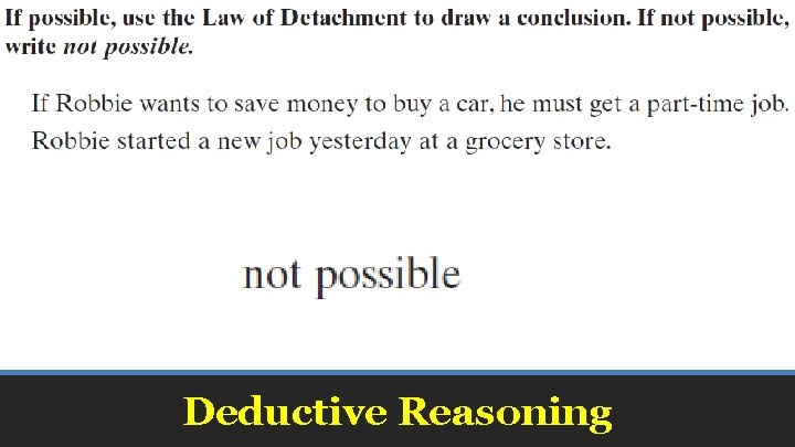 Deductive Reasoning 