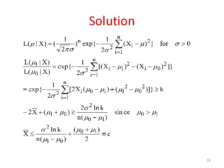 Solution 15 