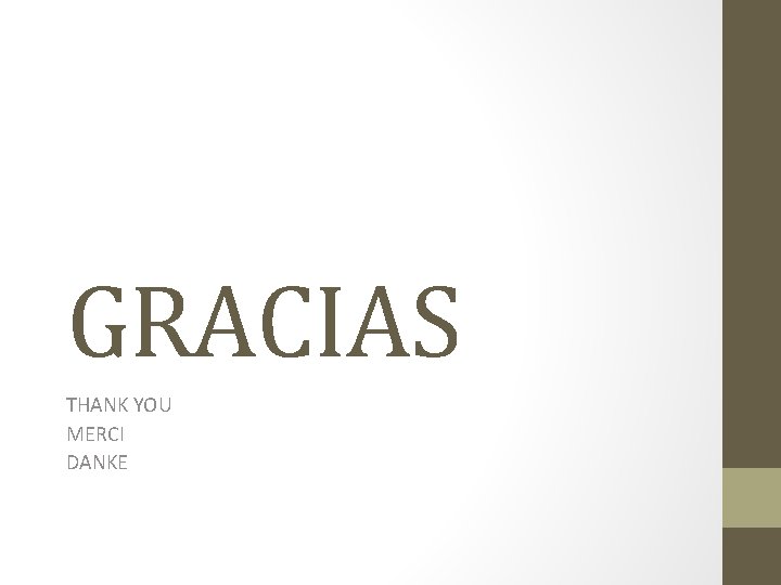 GRACIAS THANK YOU MERCI DANKE 