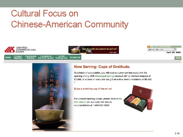 Cultural Focus on Chinese-American Community 2 -28 