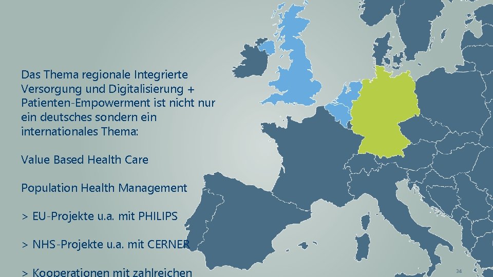 Das Thema regionale Integrierte Versorgung und Digitalisierung + Patienten-Empowerment ist nicht nur ein deutsches
