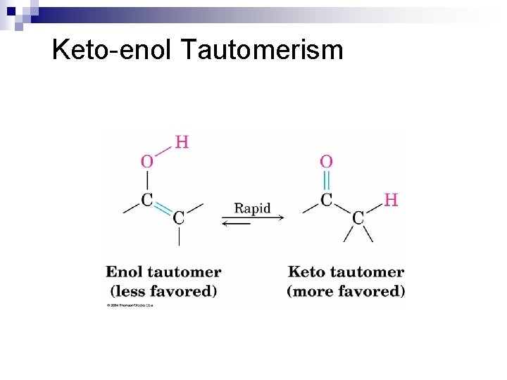 Keto-enol Tautomerism 