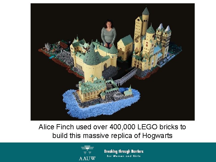 Alice Finch used over 400, 000 LEGO bricks to build this massive replica of