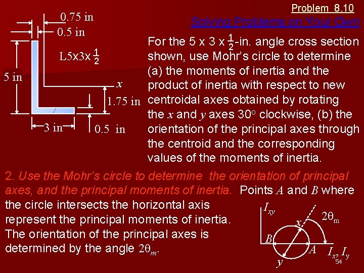 0. 75 in 0. 5 in Problem 8. 10 Solving Problems on Your Own