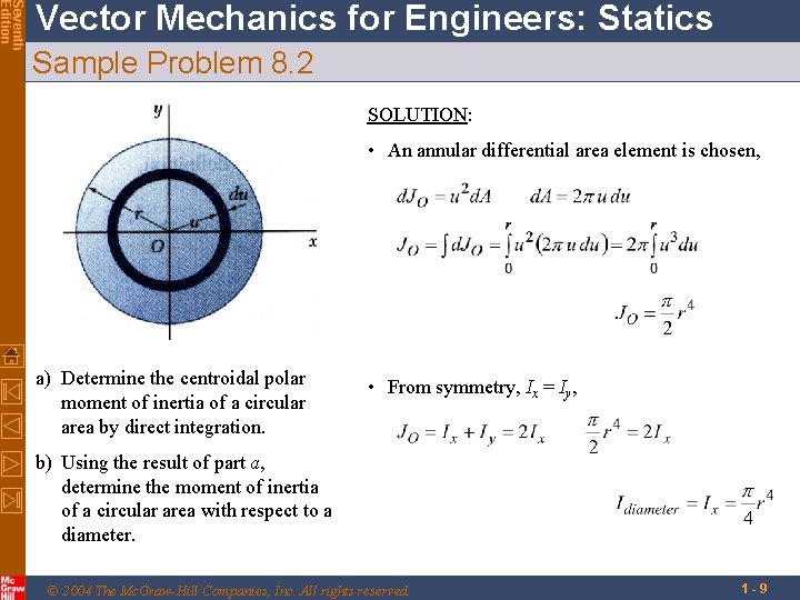 Seventh Edition Vector Mechanics for Engineers: Statics Sample Problem 8. 2 SOLUTION: • An