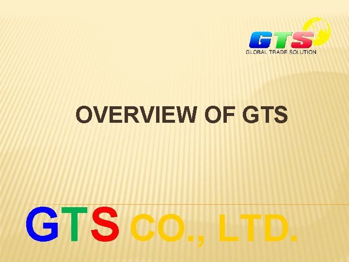 OVERVIEW OF GTS CO. , LTD. 