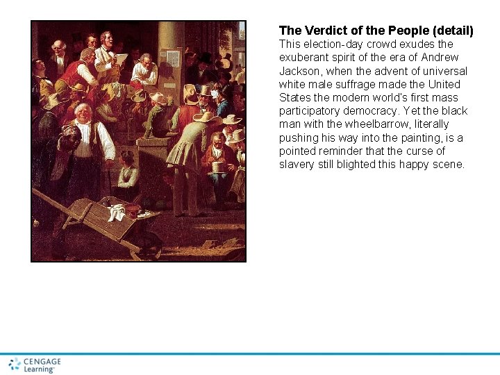The Verdict of the People (detail) This election-day crowd exudes the exuberant spirit of