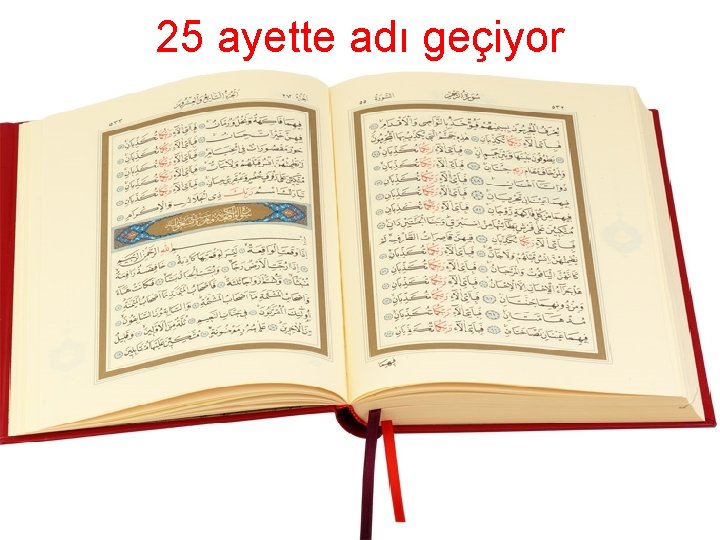 25 ayette adı geçiyor 