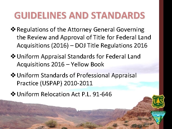 GUIDELINES AND STANDARDS v Regulations of the Attorney General Governing the Review and Approval