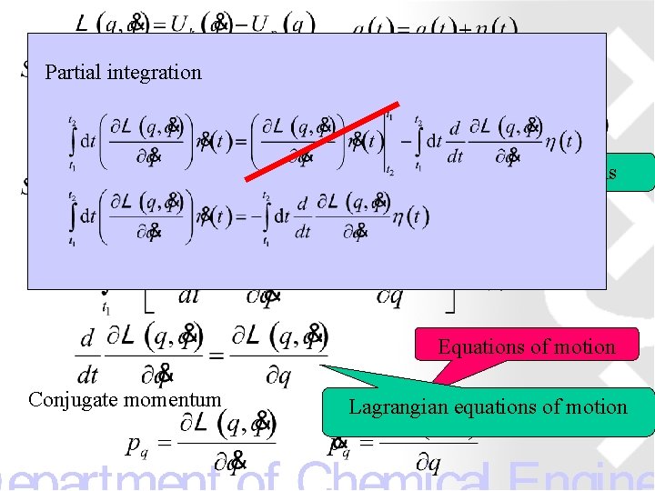 Partial integration Desired format […] η(t) Should be 0 for all paths Equations of