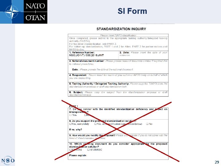 SI Form 29 