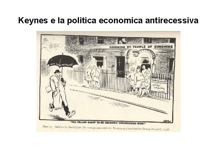 Keynes e la politica economica antirecessiva 