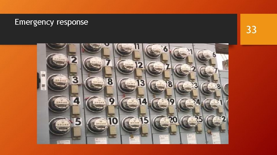 Emergency response 33 
