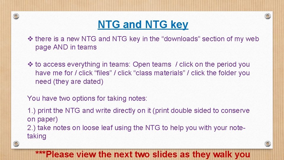 NTG and NTG key v there is a new NTG and NTG key in